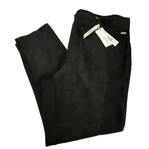 NWT T Tahari Plus Size 1X Woman Black Faux Leather Legging